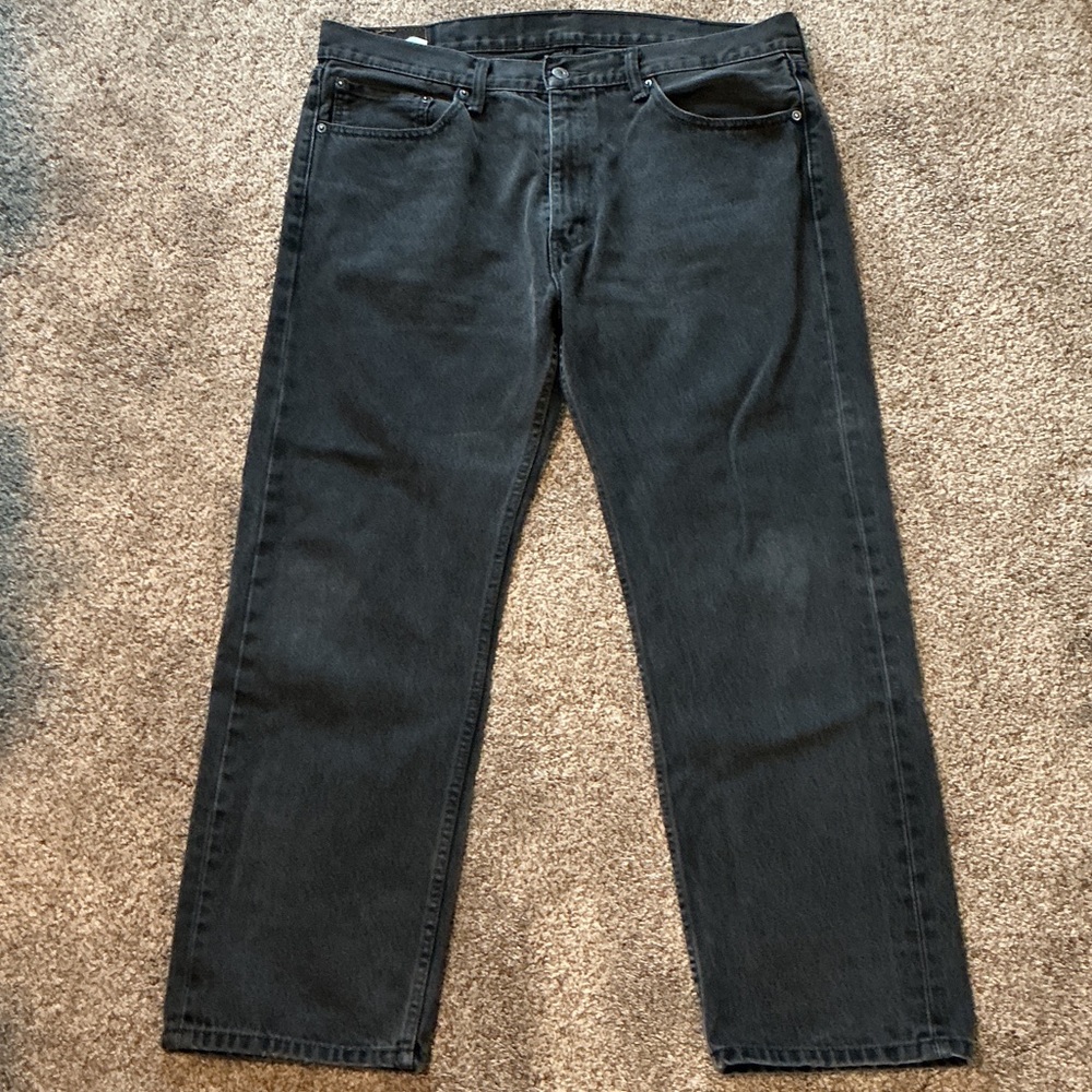 Levi's Men's Black 505 Straight Jeans